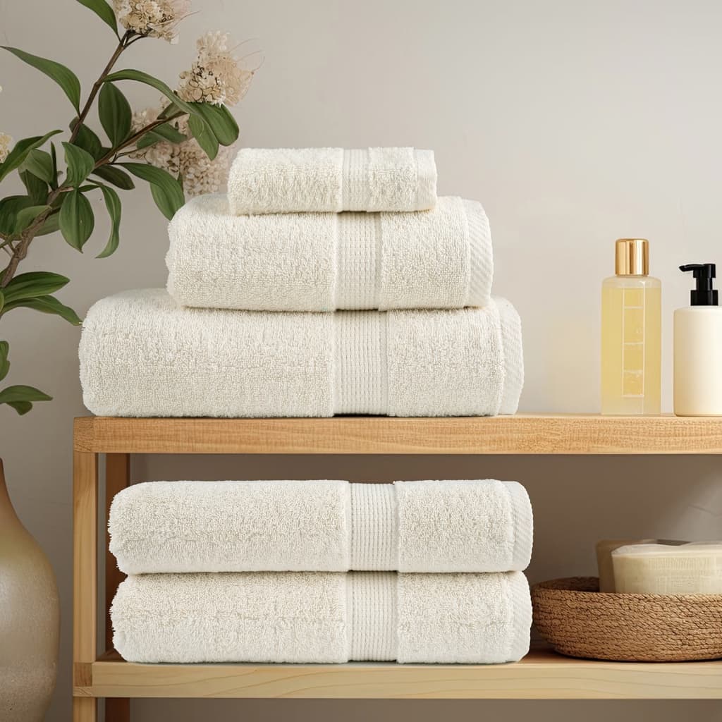 vidaXL Prosoape de baie premium SOLUND 4 buc 100x150 cm 600 gsm vidaXL Prosoape de baie premium SOLUND 4 buc 100x150 cm 600 gsm