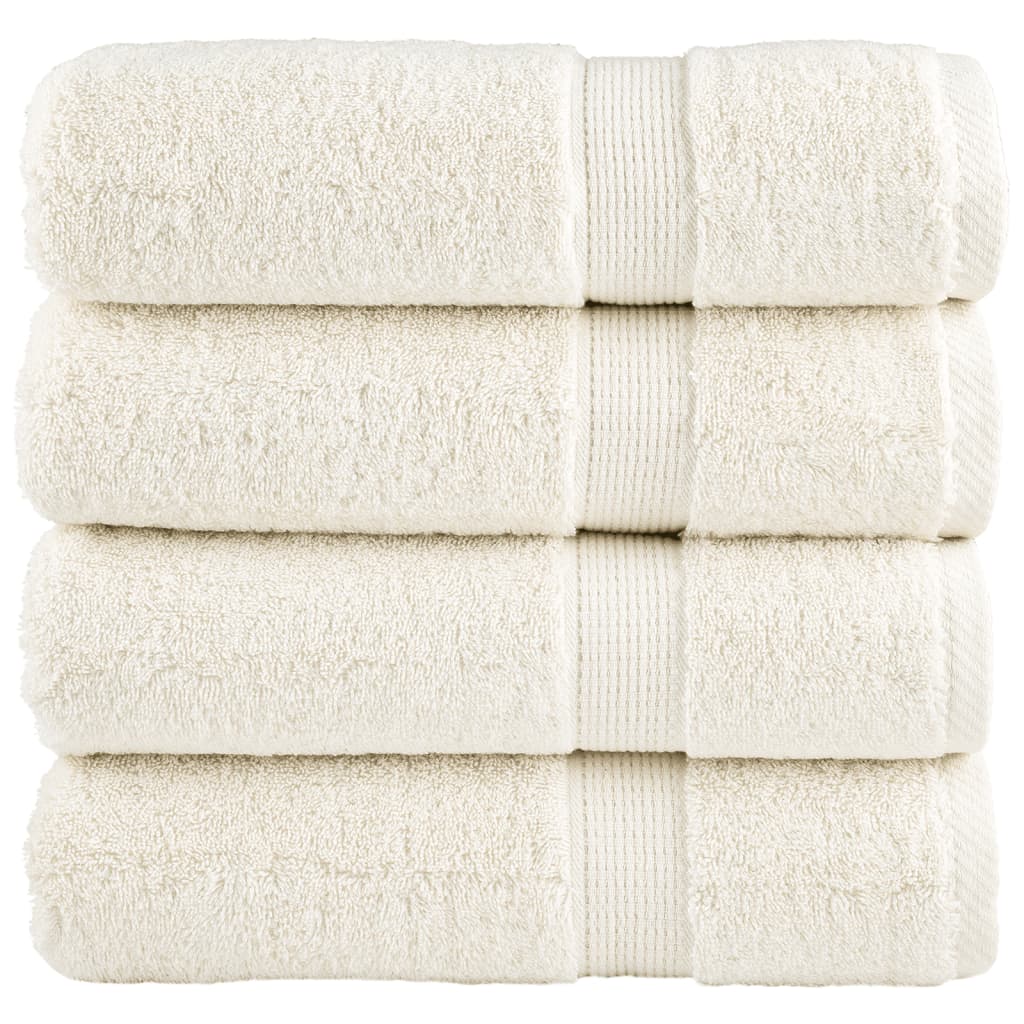 vidaXL Prosoape de baie premium SOLUND 4 buc 100x150 cm 600 gsm vidaXL Prosoape de baie premium SOLUND 4 buc 100x150 cm 600 gsm