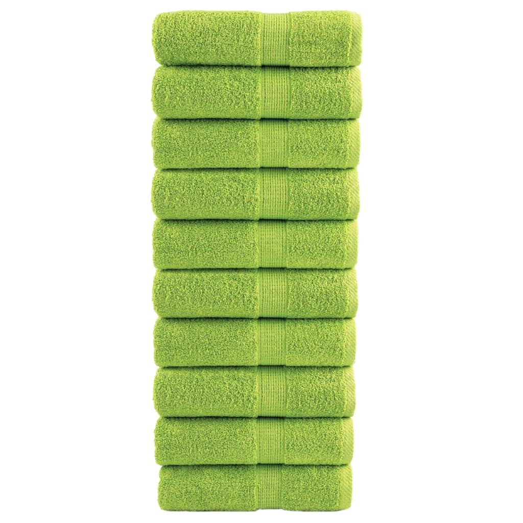 vidaXL Prosoape oaspeți premium SOLUND 10 buc. verde 30x50 cm 600 gsm vidaXL Prosoape oaspeți premium SOLUND 10 buc. verde 30x50 cm 600 gsm
