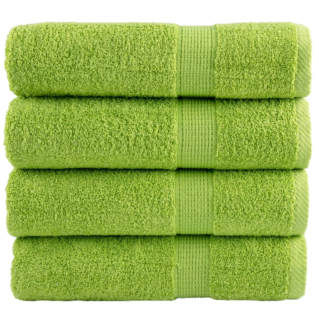 vidaXL Prosoape de mâini premium SOLUND 4 buc. verde 50x100cm 600 gsm vidaXL Prosoape de mâini premium SOLUND 4 buc. verde 50x100cm 600 gsm