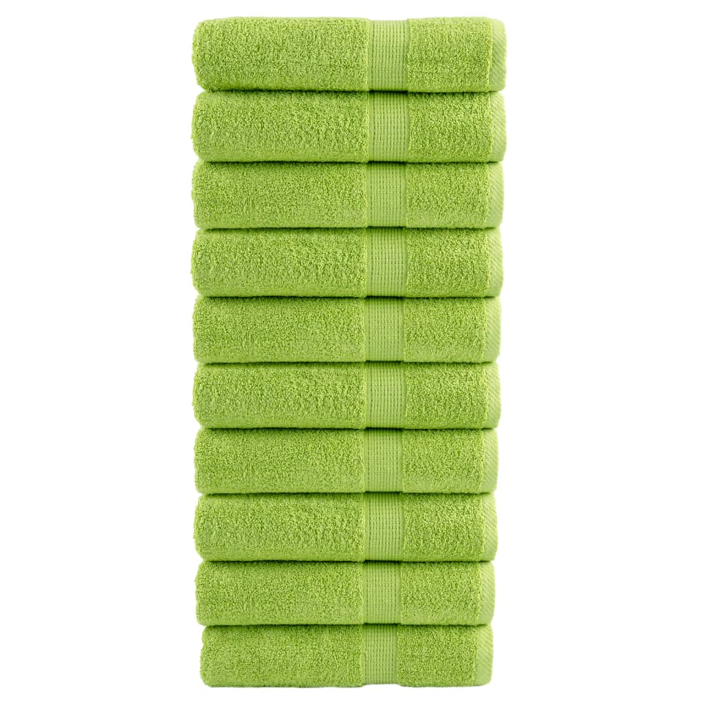 vidaXL Prosoape de mâini premium SOLUND 10 buc. verde 50x100cm 600 gsm vidaXL Prosoape de mâini premium SOLUND 10 buc. verde 50x100cm 600 gsm