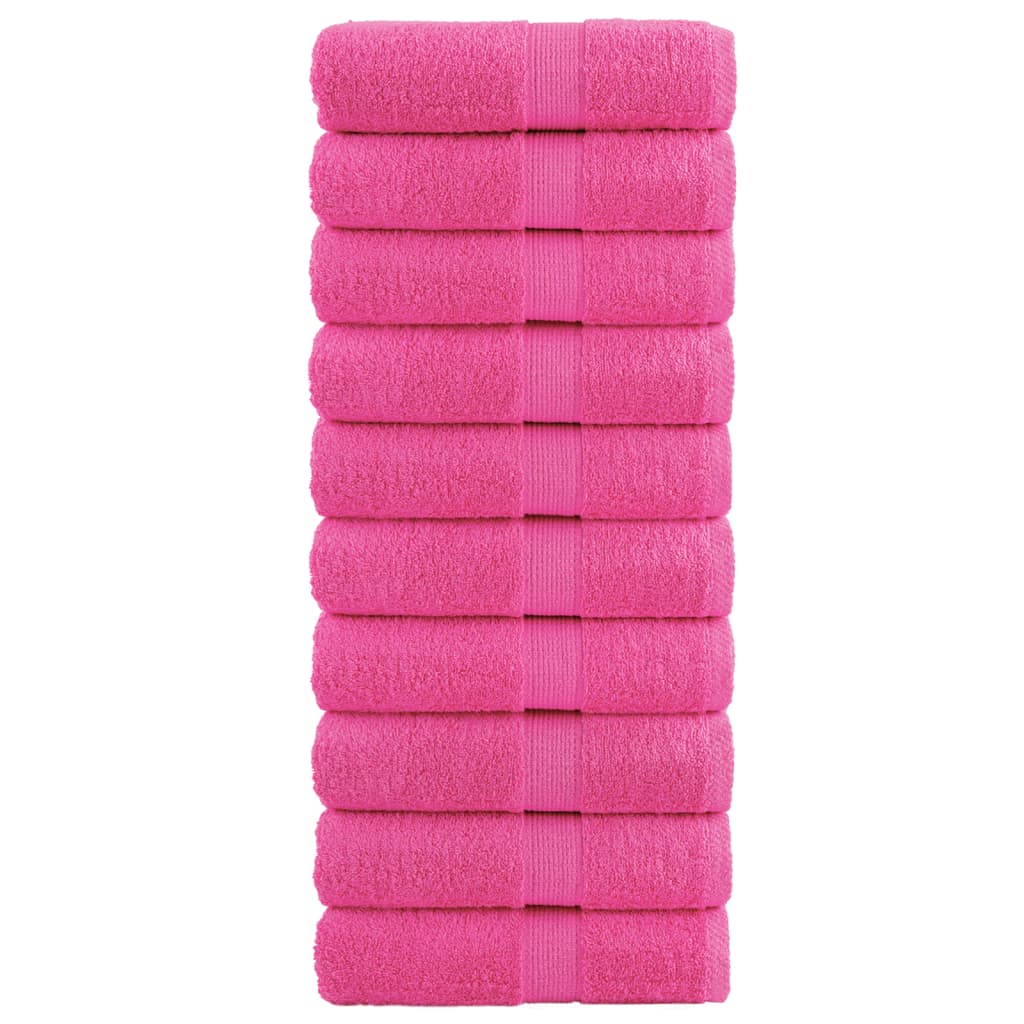 vidaXL Prosoape oaspeți premium SOLUND 10 buc. roz 30x50 cm 600 gsm vidaXL Prosoape oaspeți premium SOLUND 10 buc. roz 30x50 cm 600 gsm