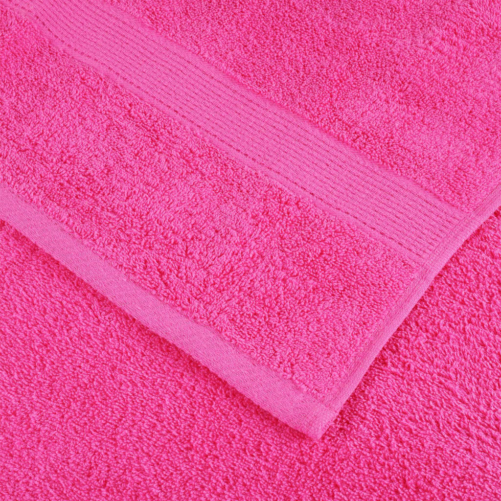 vidaXL Prosoape de duș premium SOLUND 2 buc. roz 70x140 cm 600 gsm vidaXL Prosoape de duș premium SOLUND 2 buc. roz 70x140 cm 600 gsm