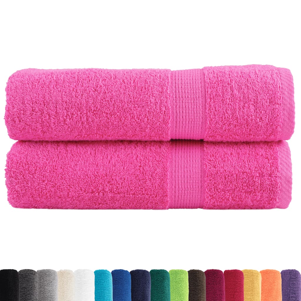 vidaXL Prosoape de baie premium SOLUND 2 buc 100x150 cm 600 gsm vidaXL Prosoape de baie premium SOLUND 2 buc 100x150 cm 600 gsm