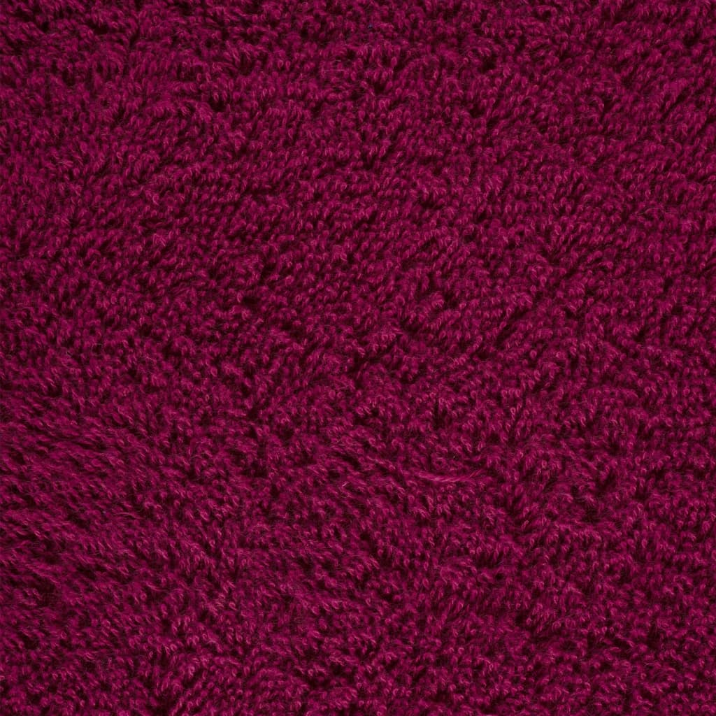 vidaXL Set de prosoape premium SOLUND, 6 piese, bordo, 600 g/m² vidaXL Set de prosoape premium SOLUND, 6 piese, bordo, 600 g/m²