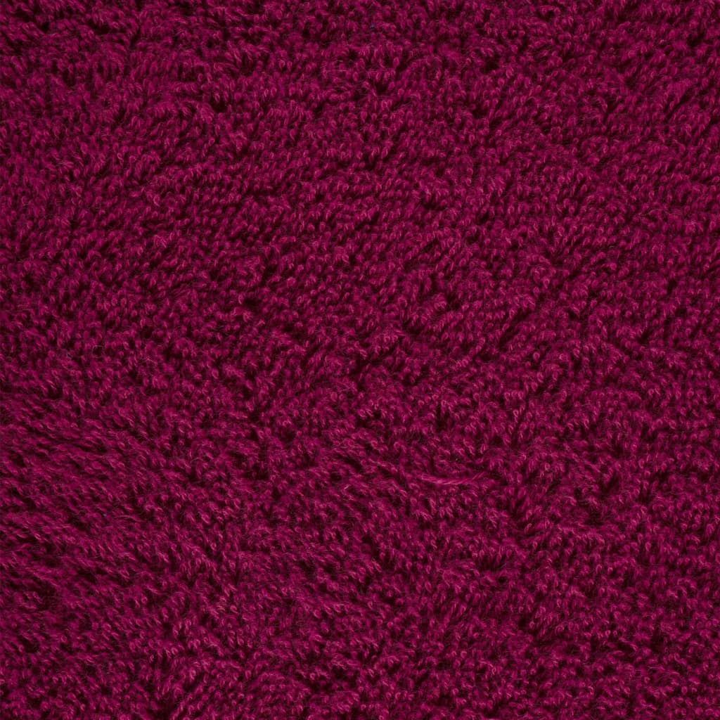 vidaXL Set de prosoape premium SOLUND, 12 piese, bordo, 600 g/m² vidaXL Set de prosoape premium SOLUND, 12 piese, bordo, 600 g/m²