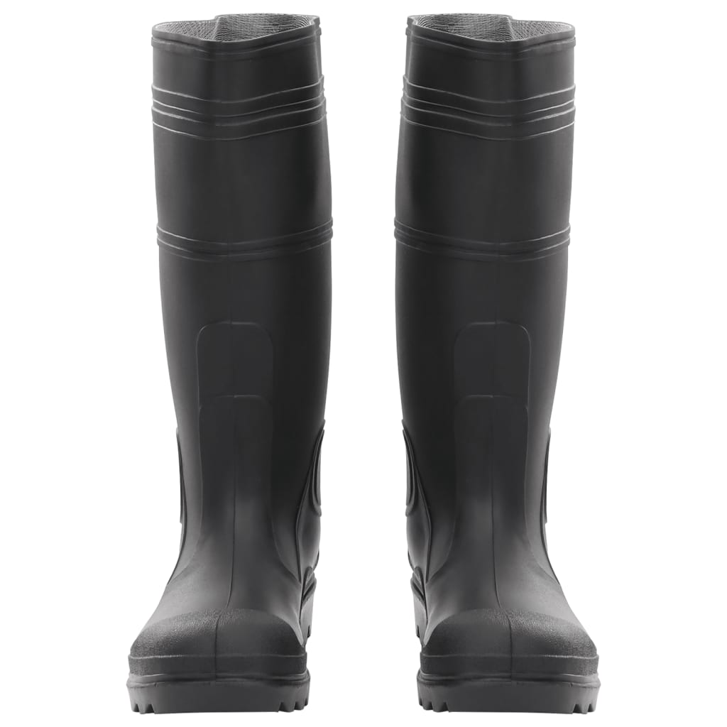 vidaXL Cizme de ploaie, negru, PVC, mărime 38 vidaXL Cizme de ploaie, negru, PVC, mărime 38