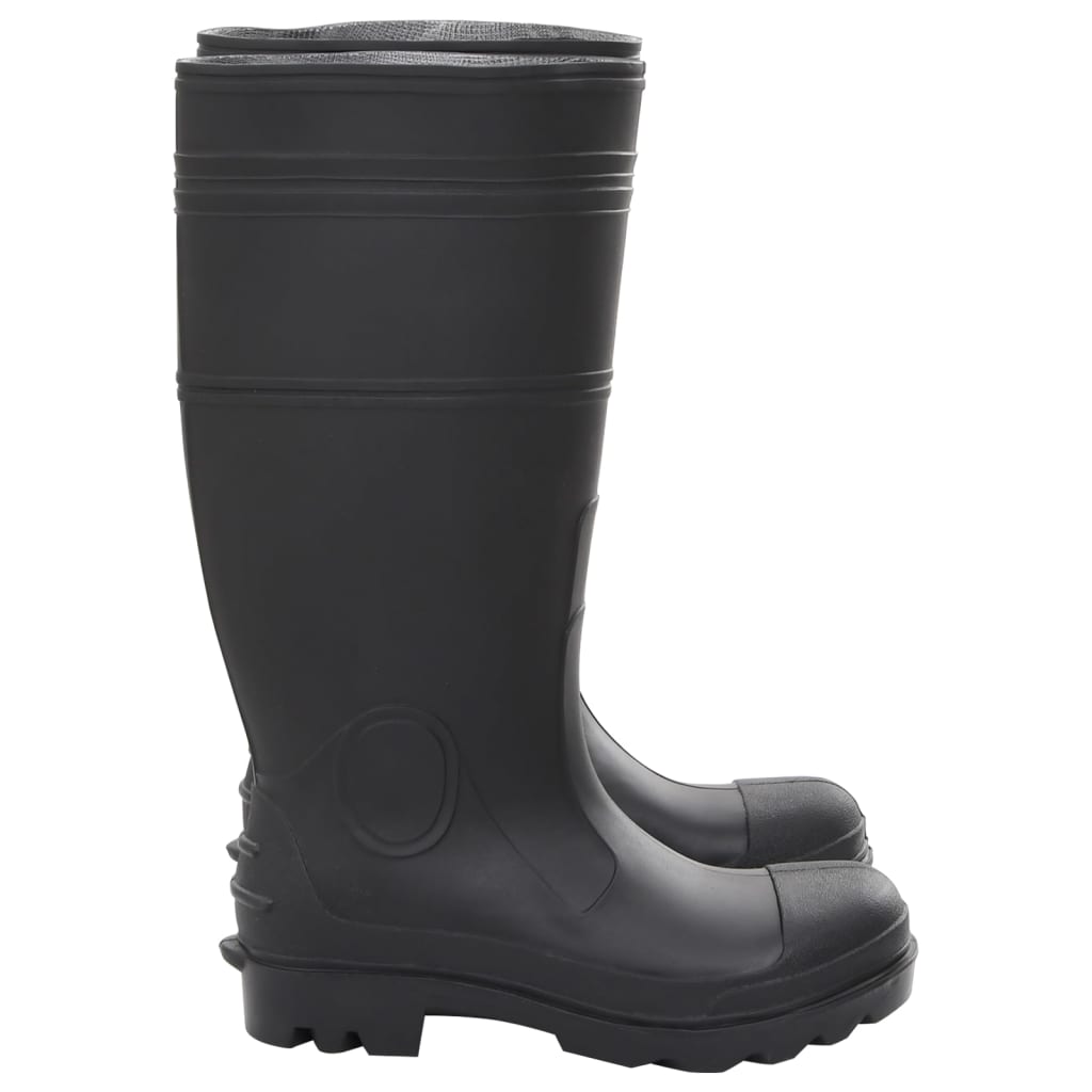 vidaXL Cizme de ploaie, negru, PVC, mărime 38 vidaXL Cizme de ploaie, negru, PVC, mărime 38