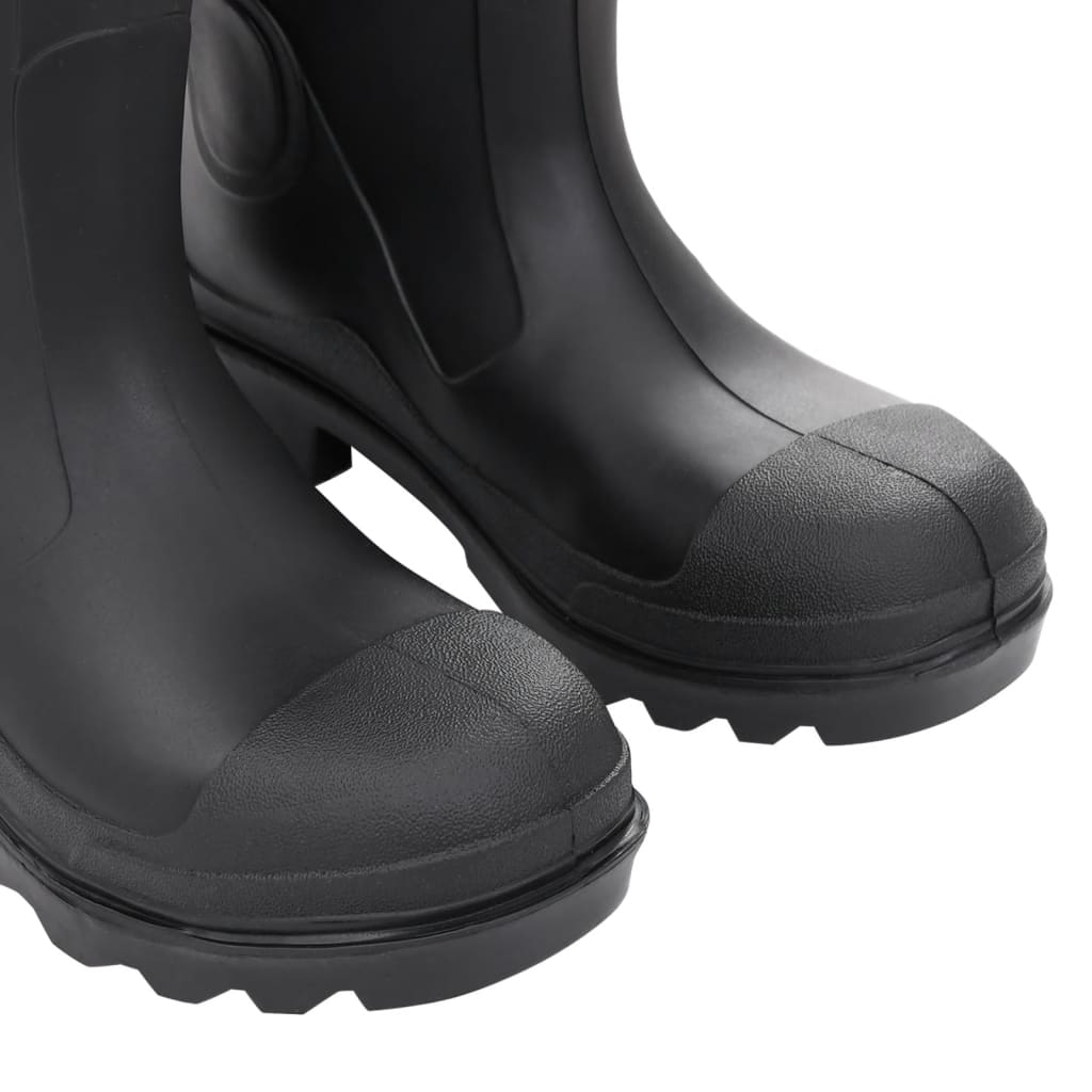 vidaXL Cizme de ploaie, negru, PVC, mărime 38 vidaXL Cizme de ploaie, negru, PVC, mărime 38