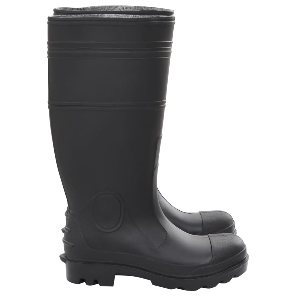 vidaXL Cizme de ploaie, negru, PVC, mărime 39 vidaXL Cizme de ploaie, negru, PVC, mărime 39