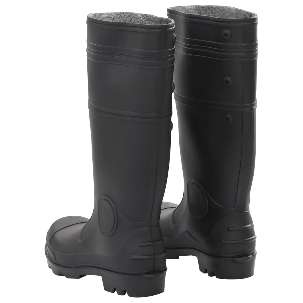 vidaXL Cizme de ploaie, negru, PVC, mărime 39 vidaXL Cizme de ploaie, negru, PVC, mărime 39