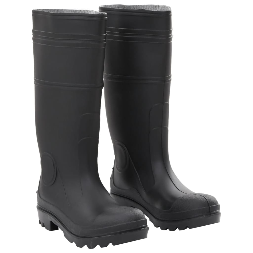 vidaXL Cizme de ploaie, negru, PVC, mărime 40 vidaXL Cizme de ploaie, negru, PVC, mărime 40