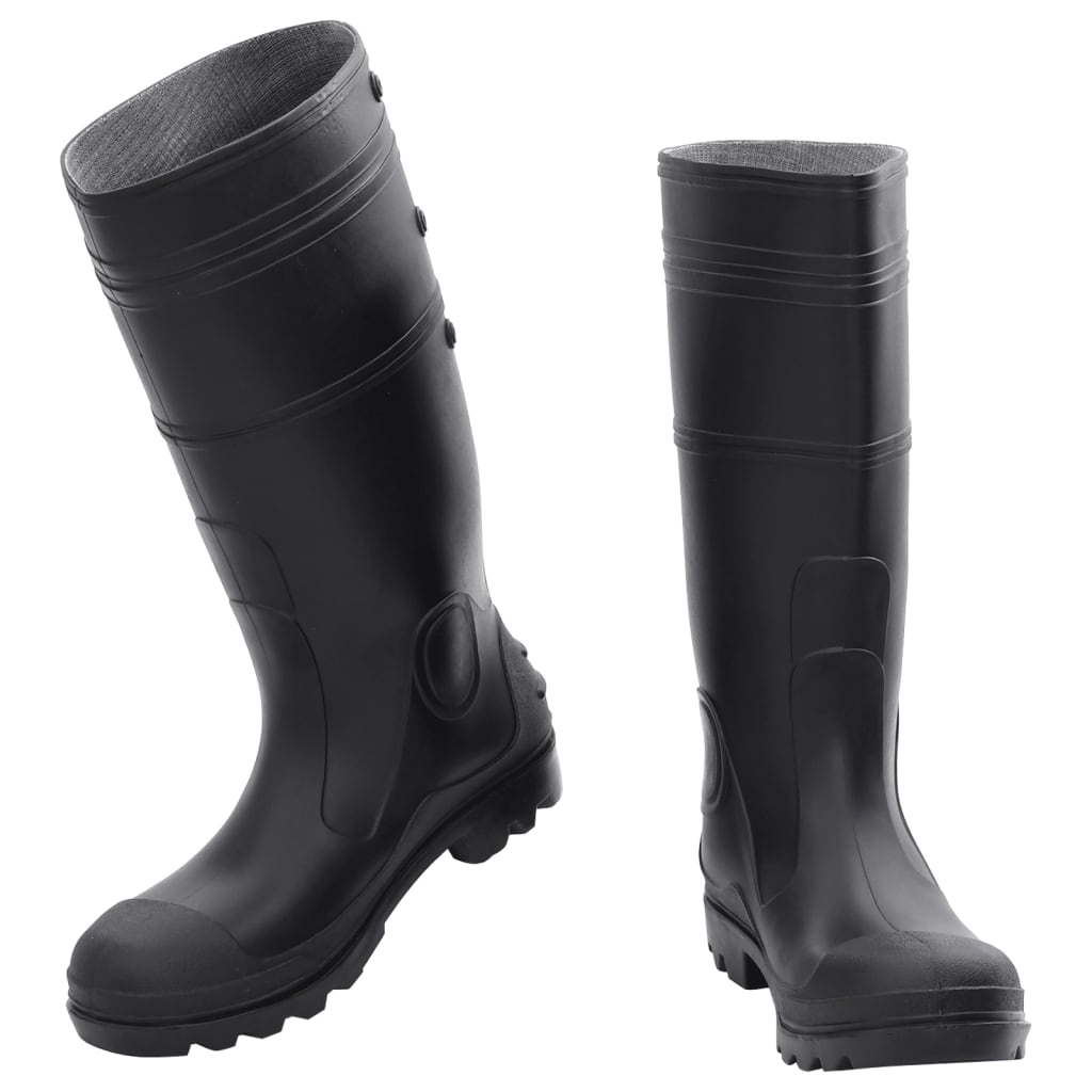 vidaXL Cizme de ploaie, negru, PVC, mărime 41 vidaXL Cizme de ploaie, negru, PVC, mărime 41