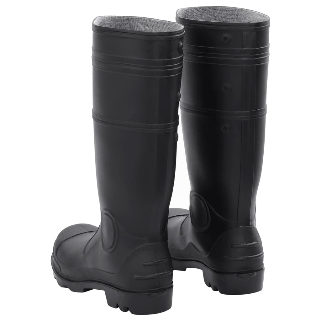 vidaXL Cizme de ploaie, negru, PVC, mărime 41 vidaXL Cizme de ploaie, negru, PVC, mărime 41