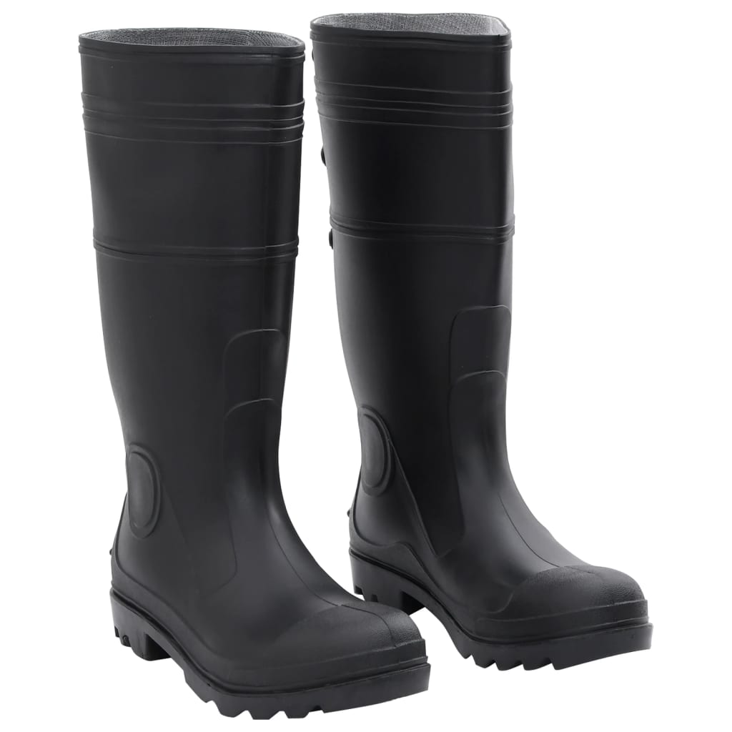 vidaXL Cizme de ploaie, negru, PVC, mărime 41 vidaXL Cizme de ploaie, negru, PVC, mărime 41