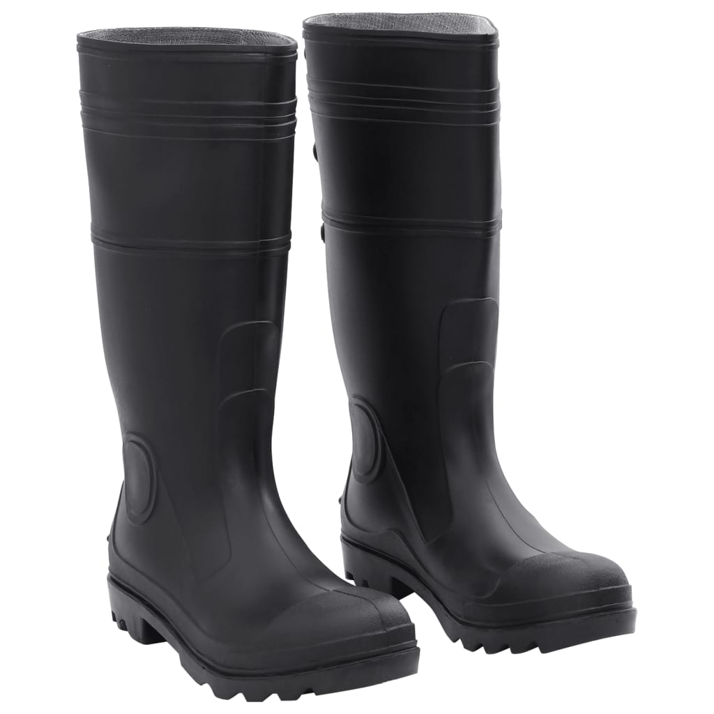 vidaXL Cizme de ploaie, negru, PVC, mărime 42 vidaXL Cizme de ploaie, negru, PVC, mărime 42