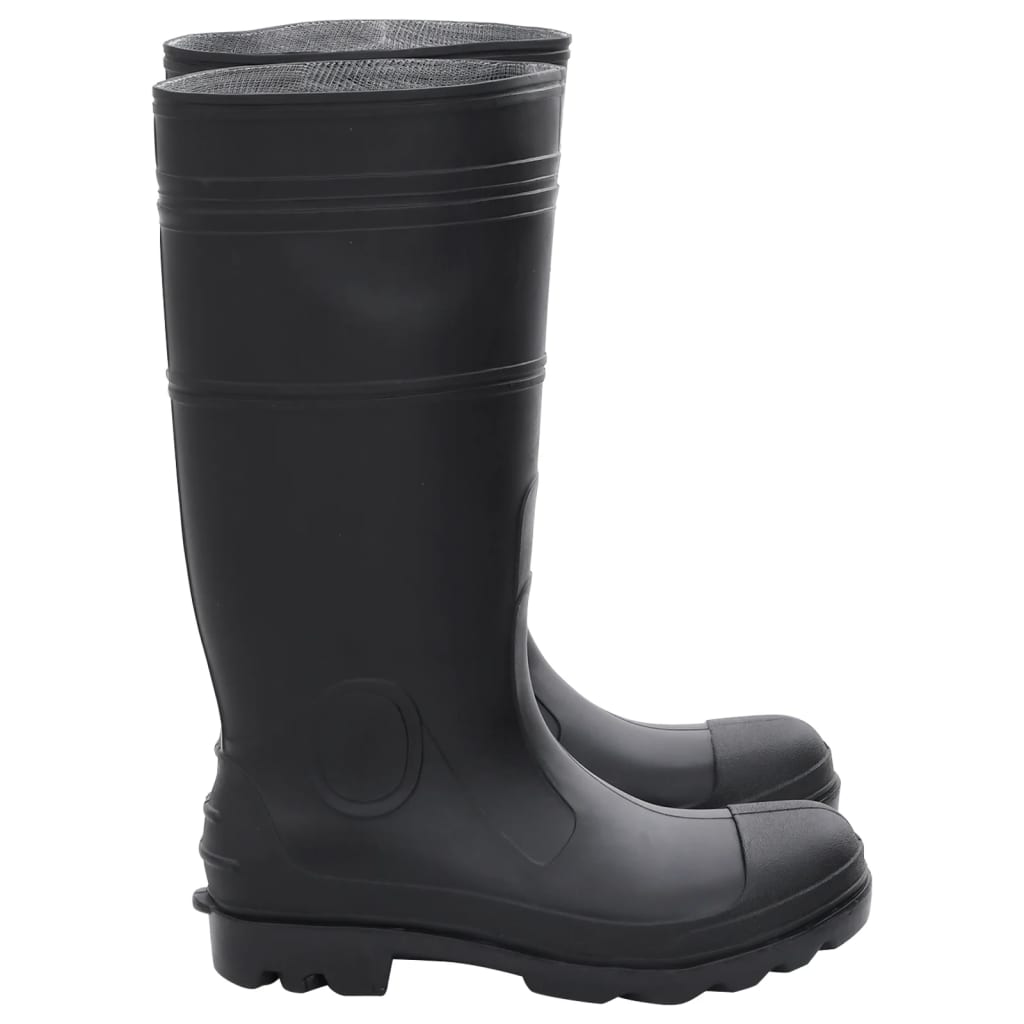vidaXL Cizme de ploaie, negru, PVC, mărime 43 vidaXL Cizme de ploaie, negru, PVC, mărime 43
