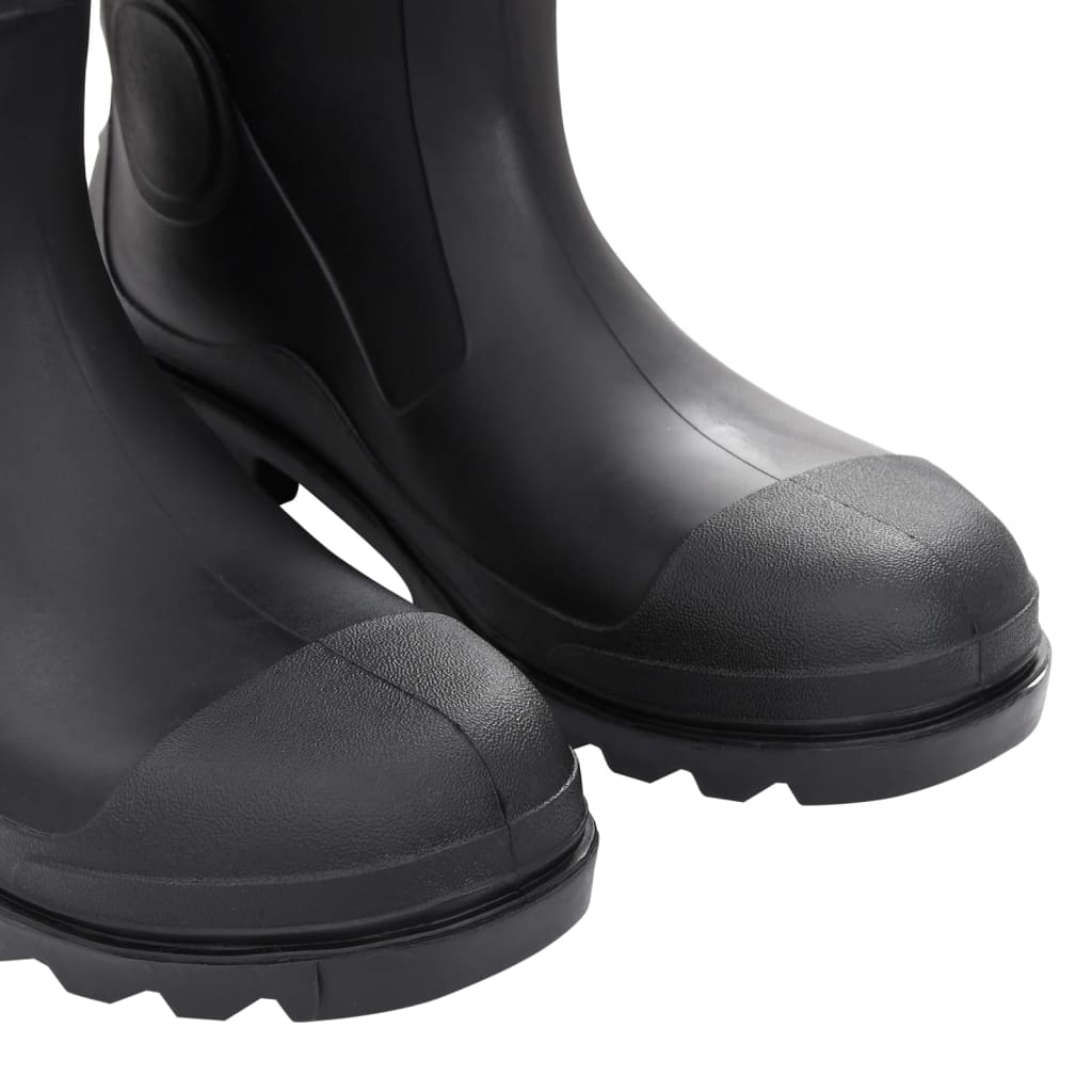vidaXL Cizme de ploaie, negru, PVC, mărime 45 vidaXL Cizme de ploaie, negru, PVC, mărime 45