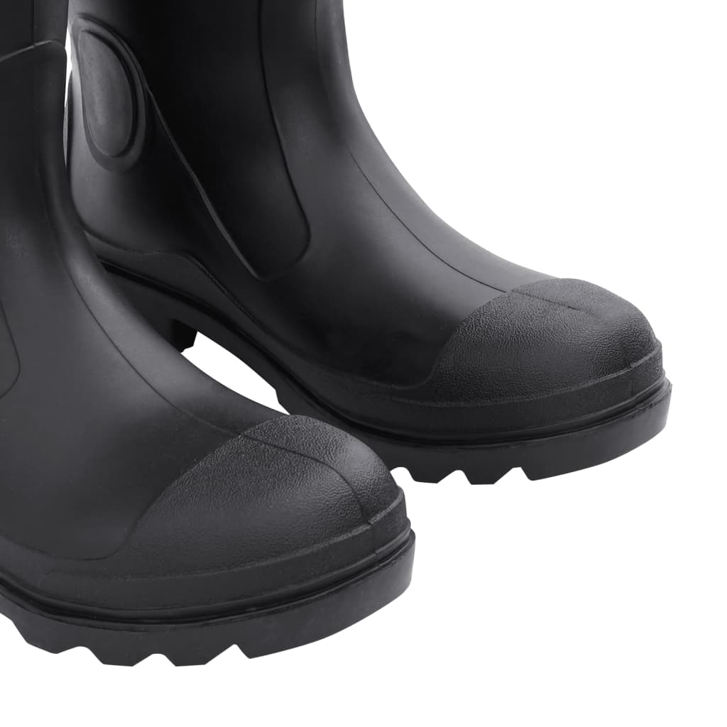 vidaXL Cizme de ploaie cu șosete detașabile, negru, mărime 43, PVC vidaXL Cizme de ploaie cu șosete detașabile, negru, mărime 43, PVC