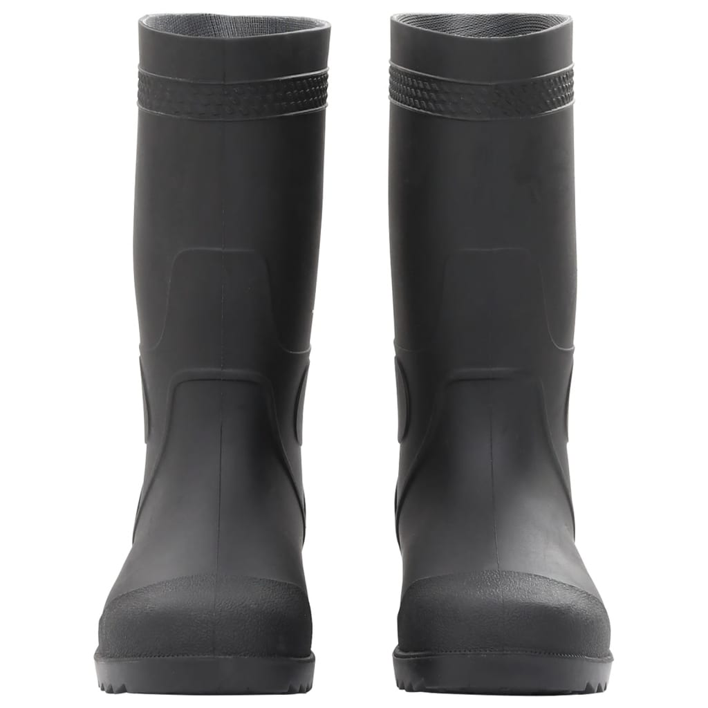 vidaXL Cizme de ploaie, mărime 38, negru, PVC vidaXL Cizme de ploaie, mărime 38, negru, PVC
