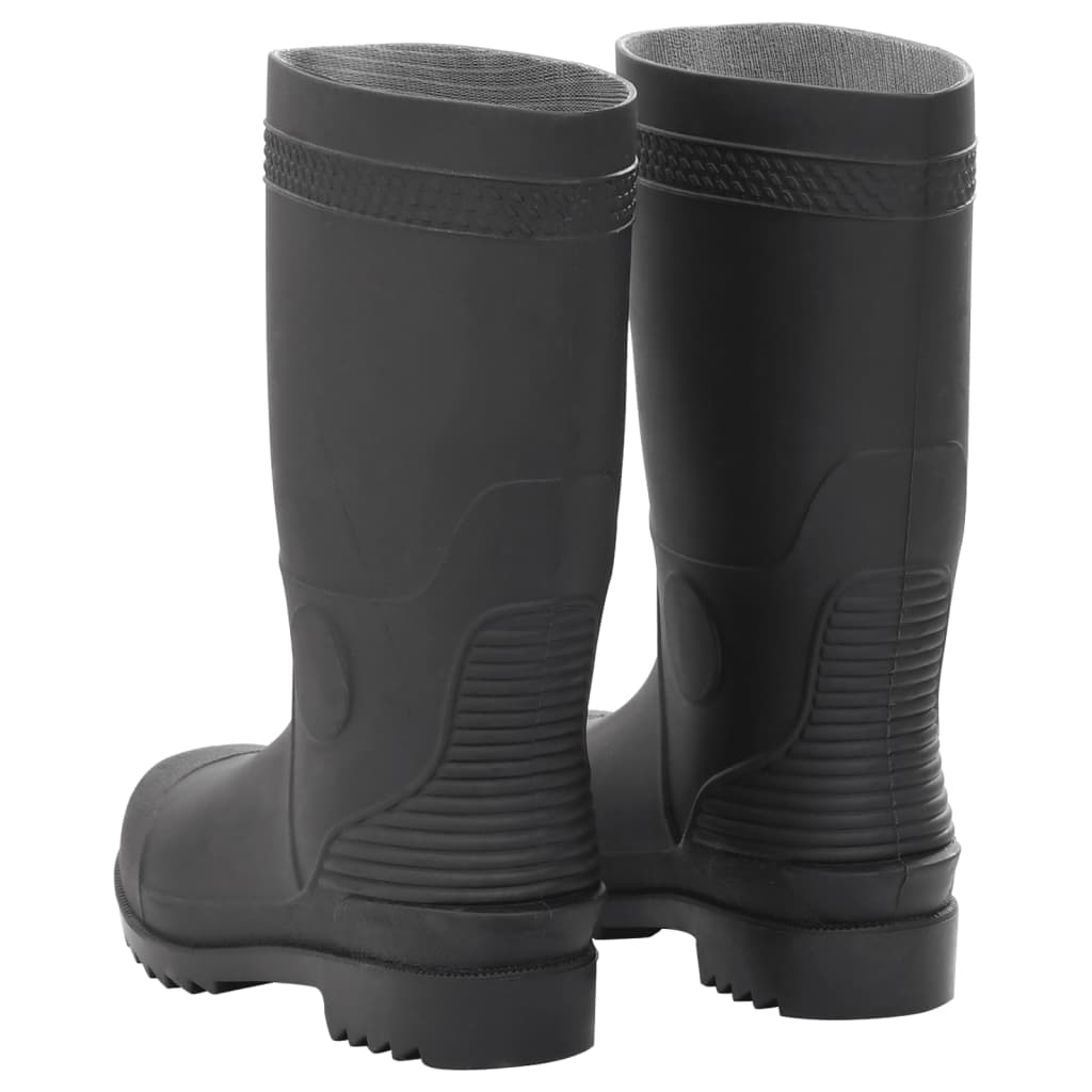 vidaXL Cizme de ploaie, mărime 38, negru, PVC vidaXL Cizme de ploaie, mărime 38, negru, PVC