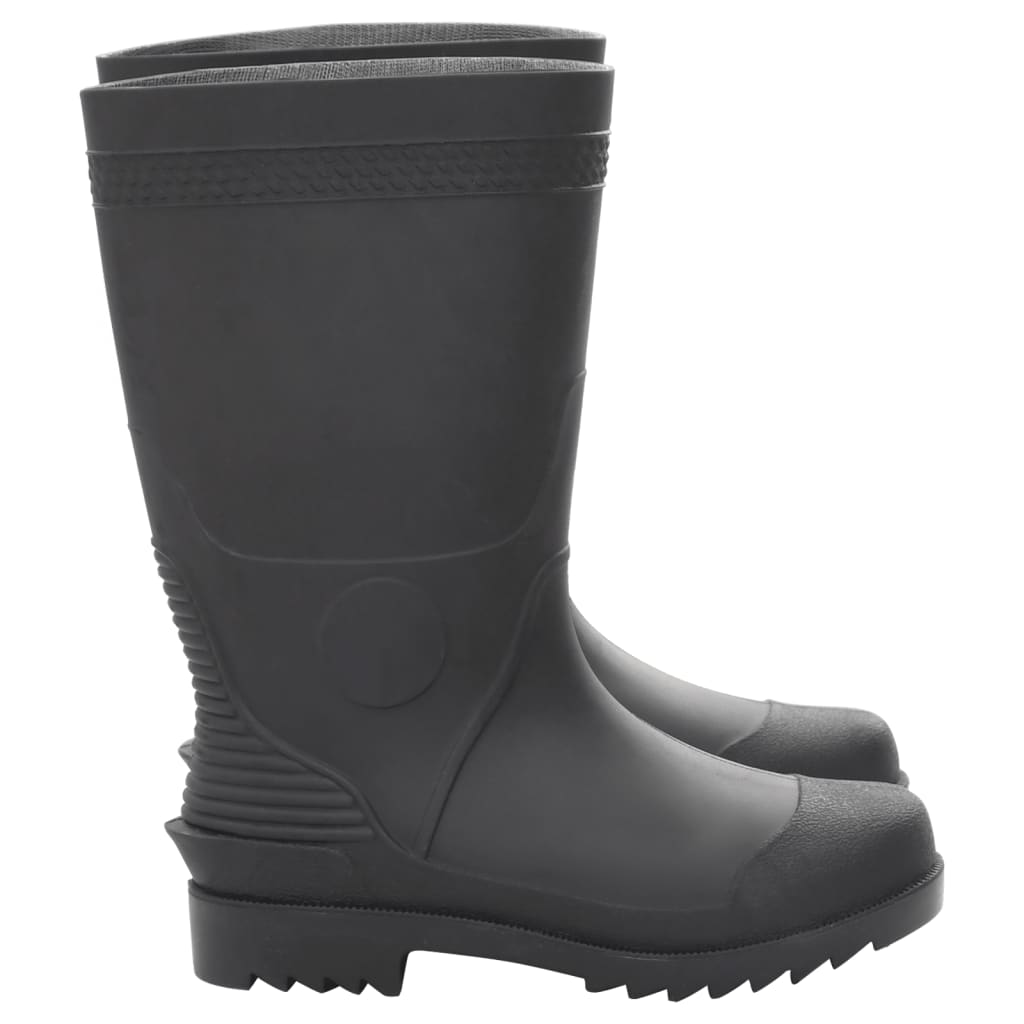vidaXL Cizme de ploaie, negru, PVC, mărime 39 vidaXL Cizme de ploaie, negru, PVC, mărime 39