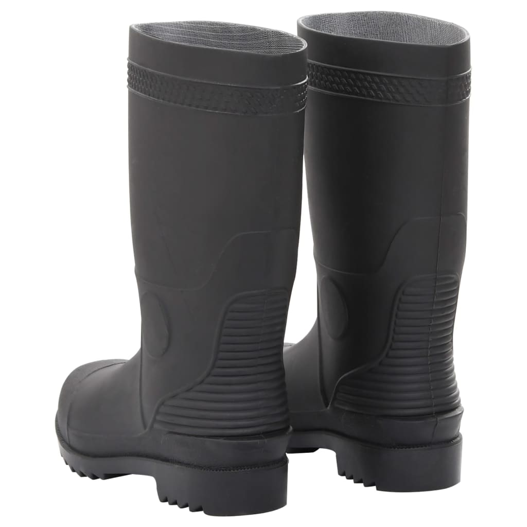 vidaXL Cizme de ploaie, negru, PVC, mărime 39 vidaXL Cizme de ploaie, negru, PVC, mărime 39