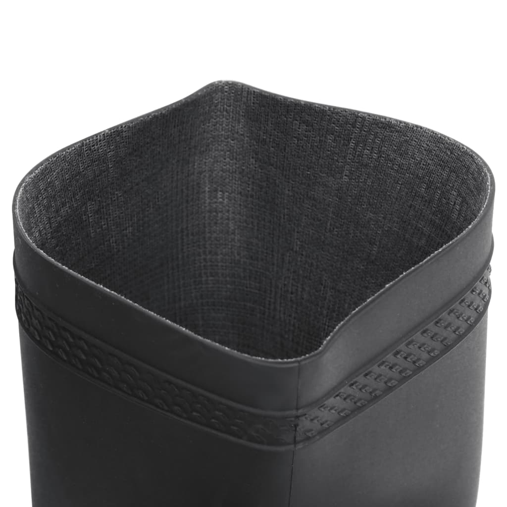 vidaXL Cizme de ploaie, negru, PVC, mărime 39 vidaXL Cizme de ploaie, negru, PVC, mărime 39