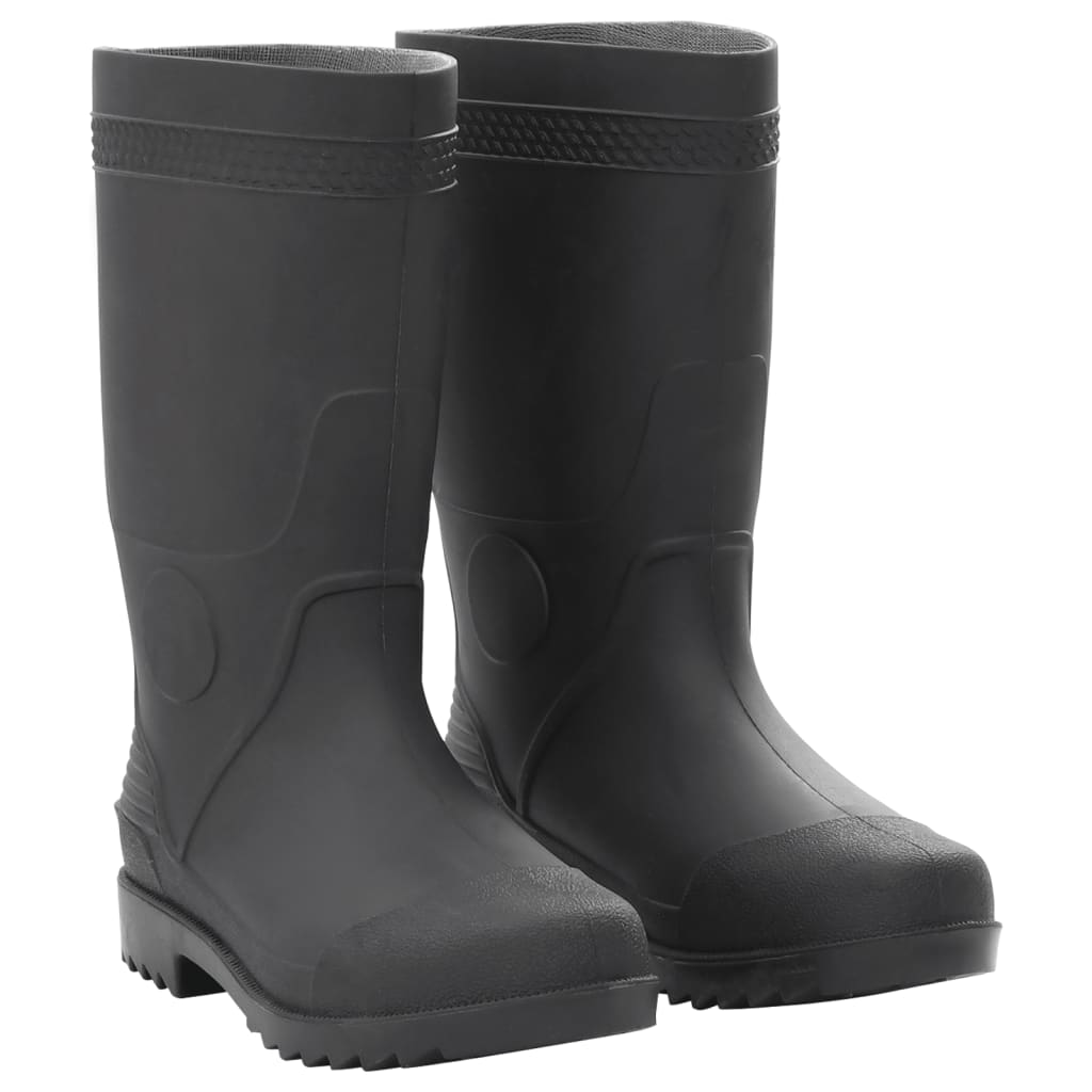 vidaXL Cizme de ploaie, negru, PVC, mărime 40 vidaXL Cizme de ploaie, negru, PVC, mărime 40