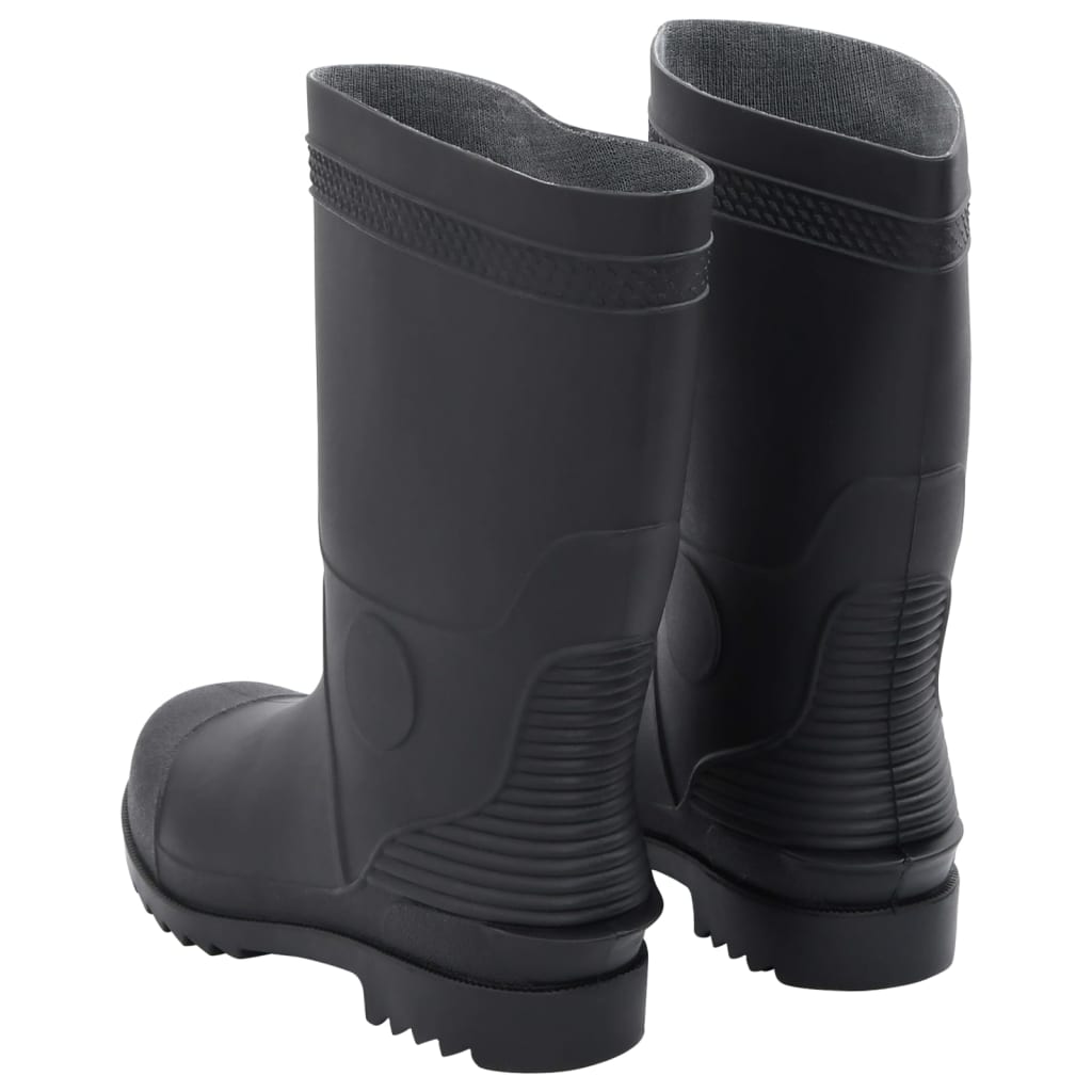 vidaXL Cizme de ploaie, negru, PVC, mărime 42 vidaXL Cizme de ploaie, negru, PVC, mărime 42