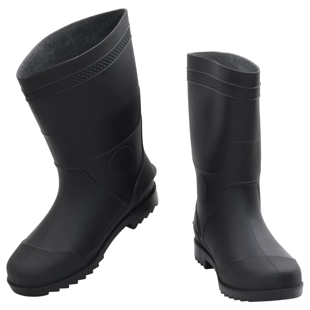 vidaXL Cizme de ploaie, negru, PVC, mărime 43 vidaXL Cizme de ploaie, negru, PVC, mărime 43