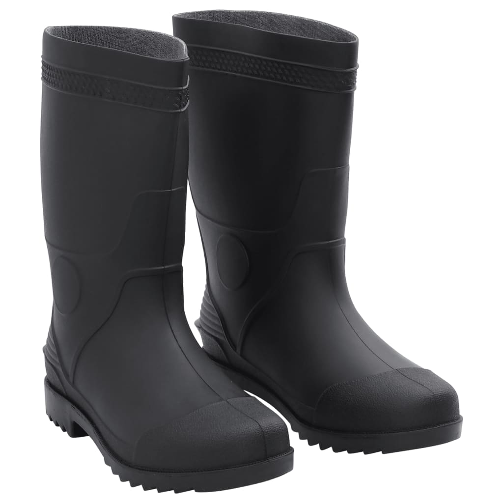 vidaXL Cizme de ploaie, negru, PVC, mărime 43 vidaXL Cizme de ploaie, negru, PVC, mărime 43