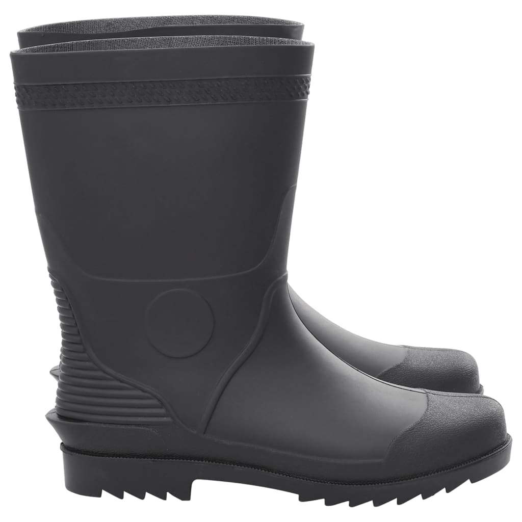 vidaXL Cizme de ploaie, negru, PVC, mărime 44 vidaXL Cizme de ploaie, negru, PVC, mărime 44