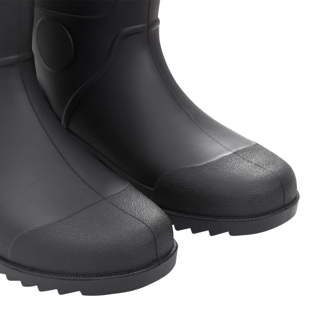 vidaXL Cizme de ploaie, negru, PVC, mărime 44 vidaXL Cizme de ploaie, negru, PVC, mărime 44