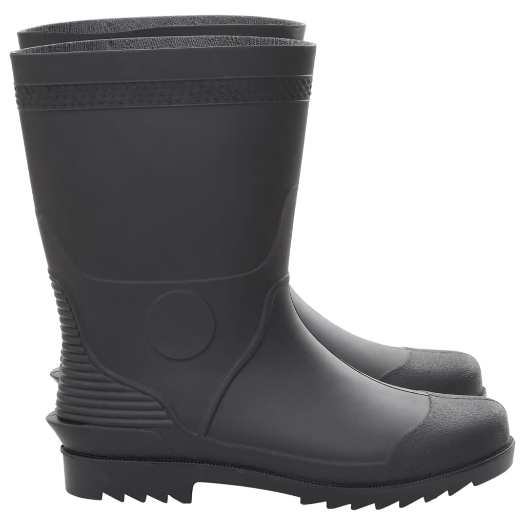 vidaXL Cizme de ploaie, negru, PVC, mărime 45 vidaXL Cizme de ploaie, negru, PVC, mărime 45