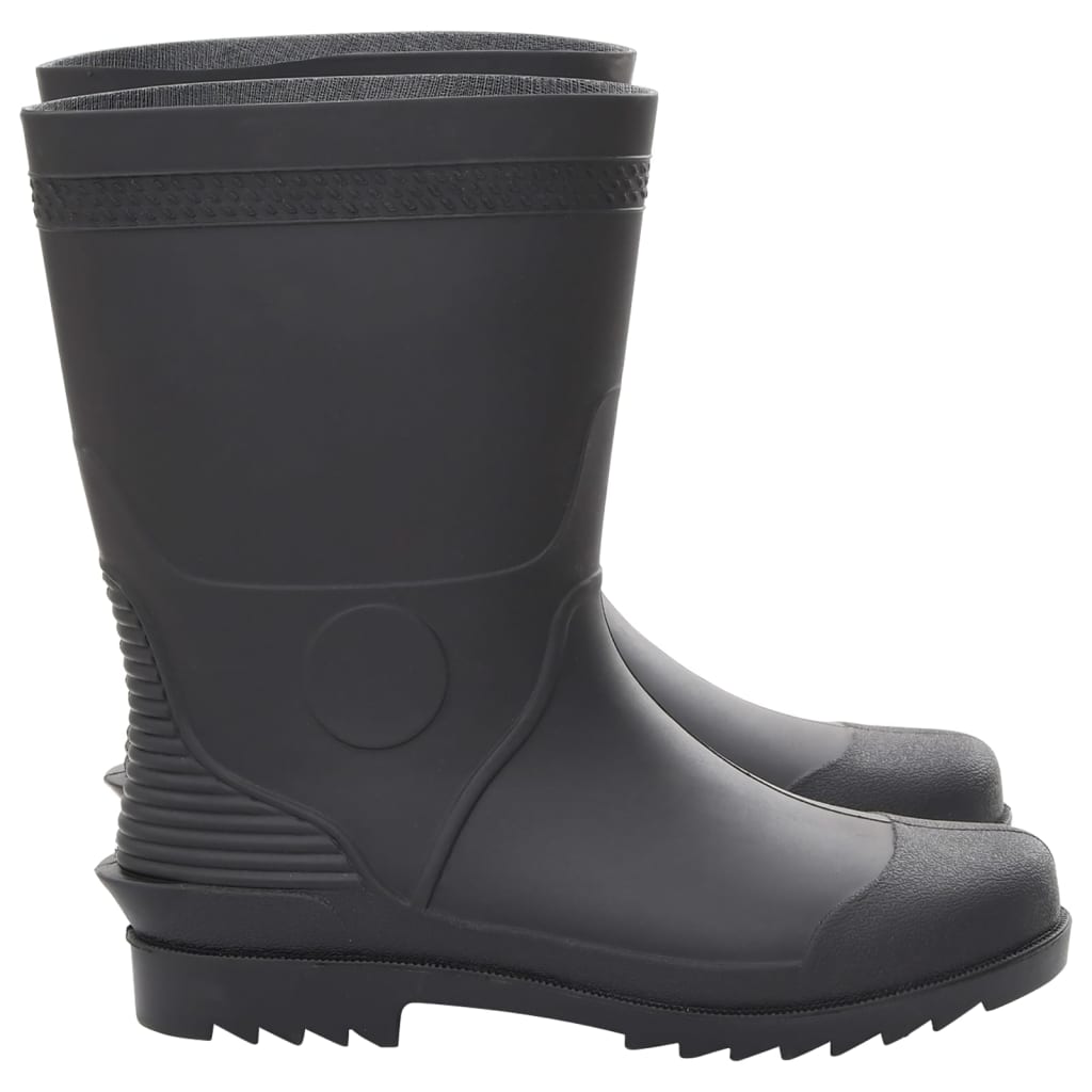 vidaXL Cizme de ploaie, negru, PVC, mărime 46 vidaXL Cizme de ploaie, negru, PVC, mărime 46
