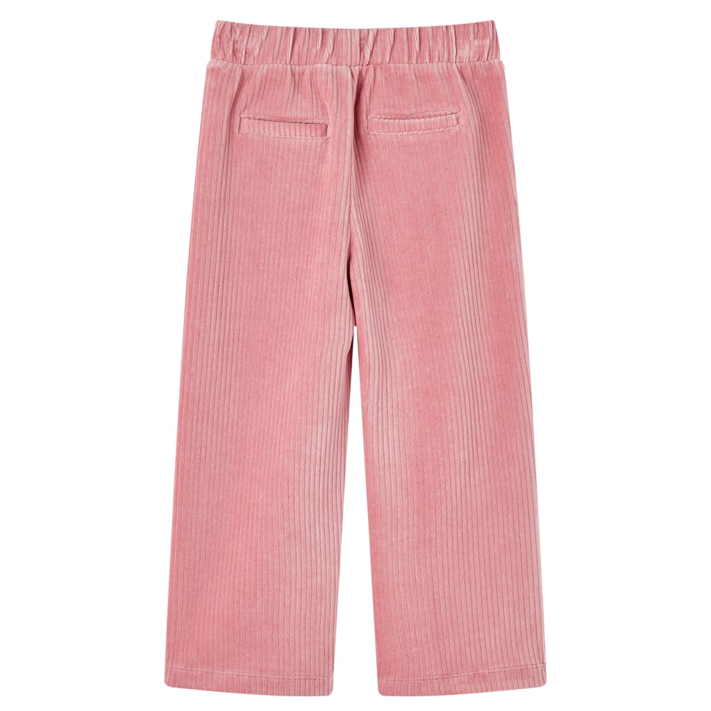 Pantaloni de copii din velur, roz, 104 Pantaloni de copii din velur, roz, 104