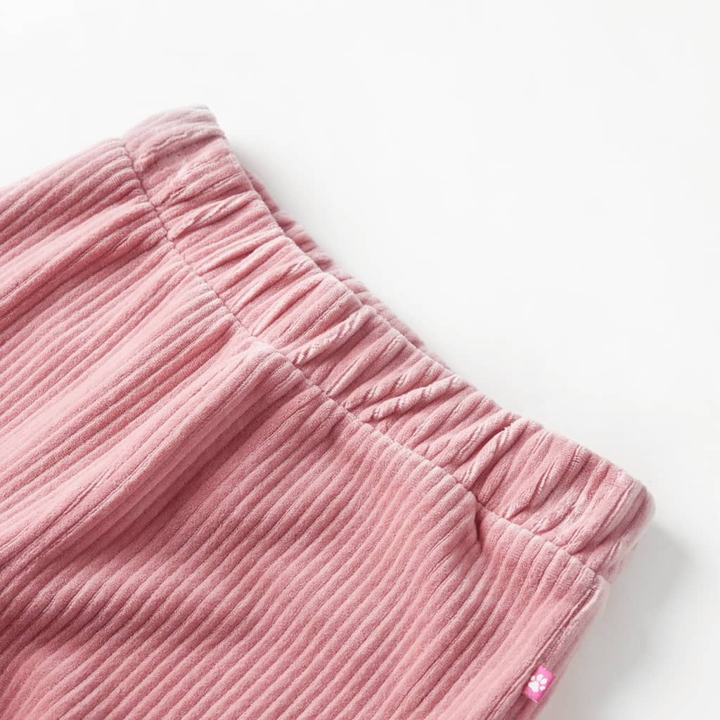 Pantaloni de copii din velur, roz, 116 Pantaloni de copii din velur, roz, 116