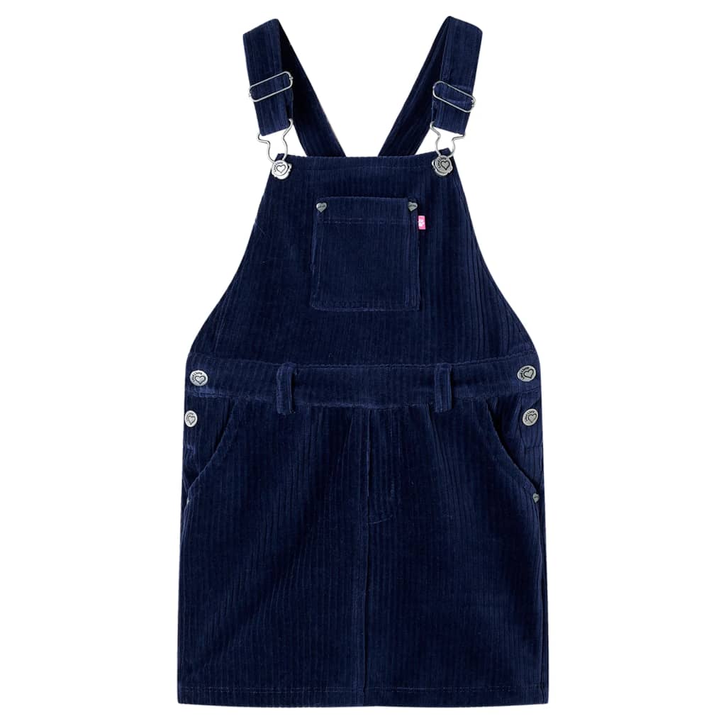 Rochie salopetă pentru copii, velur, bleumarin, 92 Rochie salopetă pentru copii, velur, bleumarin, 92