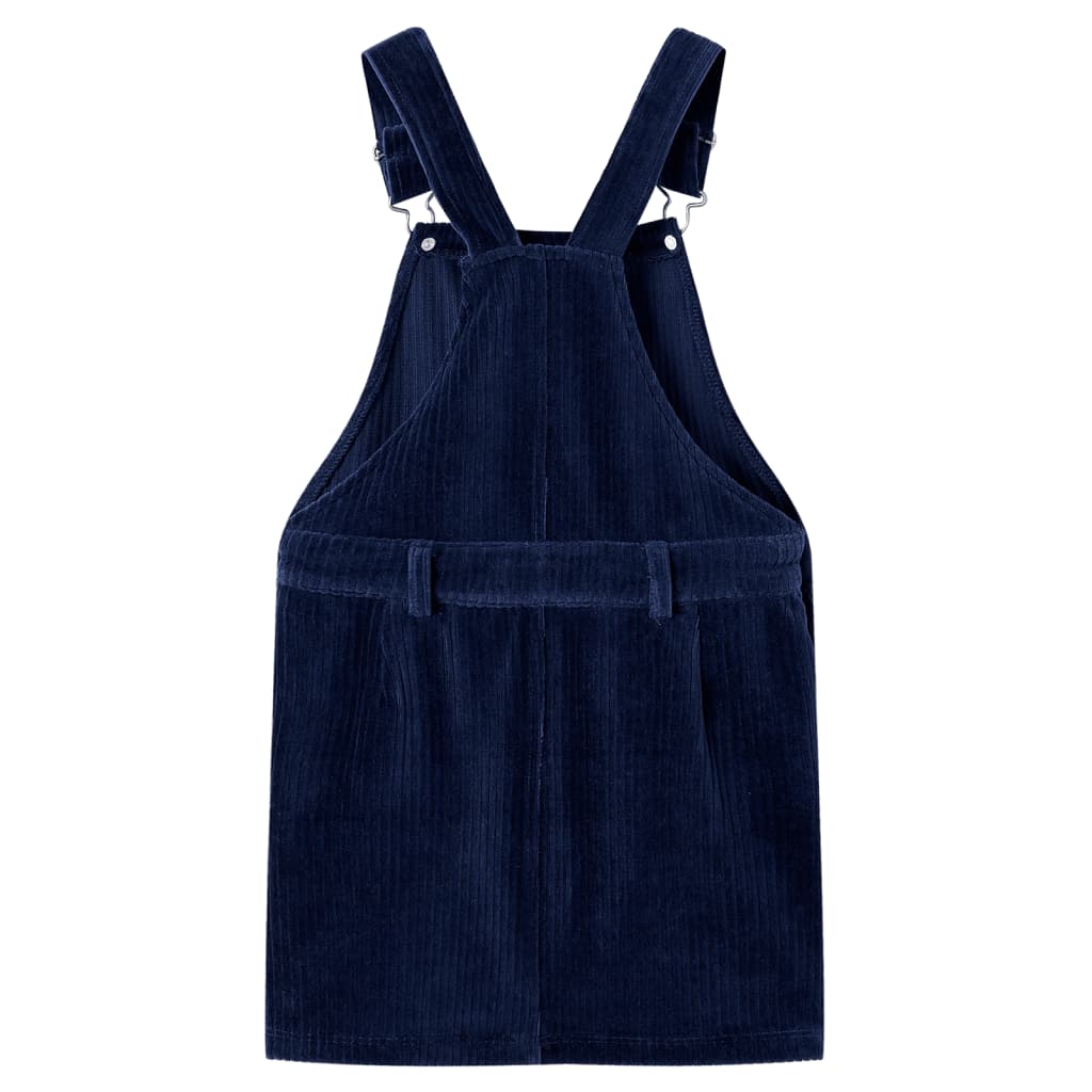 Rochie salopetă pentru copii, velur, bleumarin, 104 Rochie salopetă pentru copii, velur, bleumarin, 104