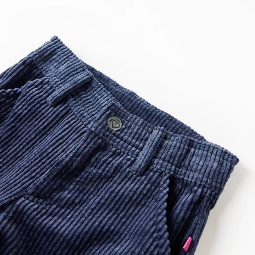 Pantaloni de copii din velur, bleumarin, 92 Pantaloni de copii din velur, bleumarin, 92