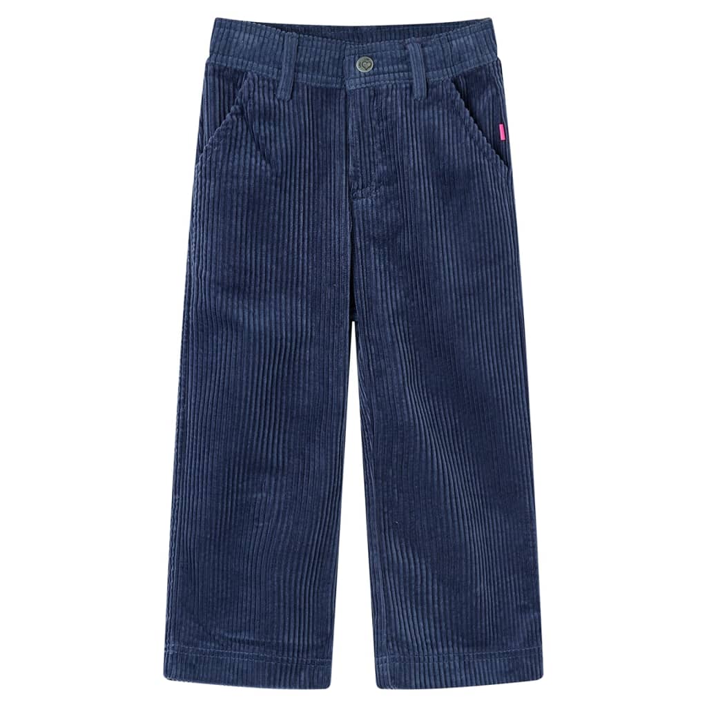 Pantaloni de copii din velur, bleumarin, 92 Pantaloni de copii din velur, bleumarin, 92