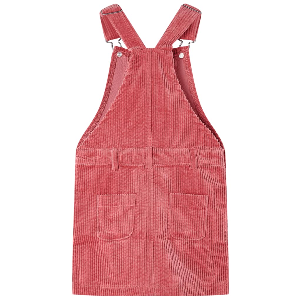 Rochie salopetă pentru copii, velur, roz, 104 Rochie salopetă pentru copii, velur, roz, 104