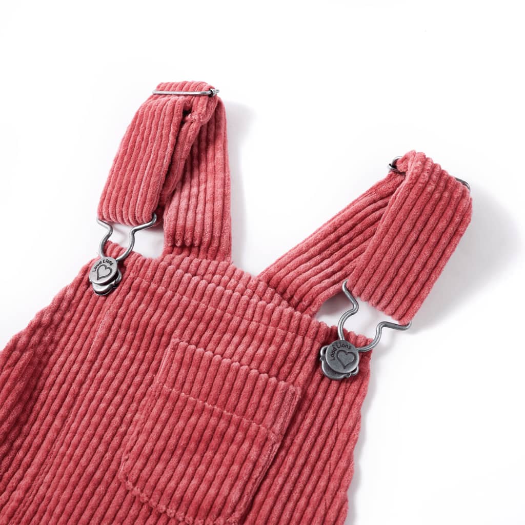Rochie salopetă pentru copii, velur, roz, 128 Rochie salopetă pentru copii, velur, roz, 128