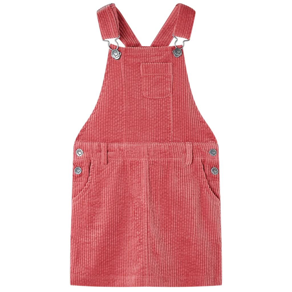Rochie salopetă pentru copii, velur, roz, 128 Rochie salopetă pentru copii, velur, roz, 128
