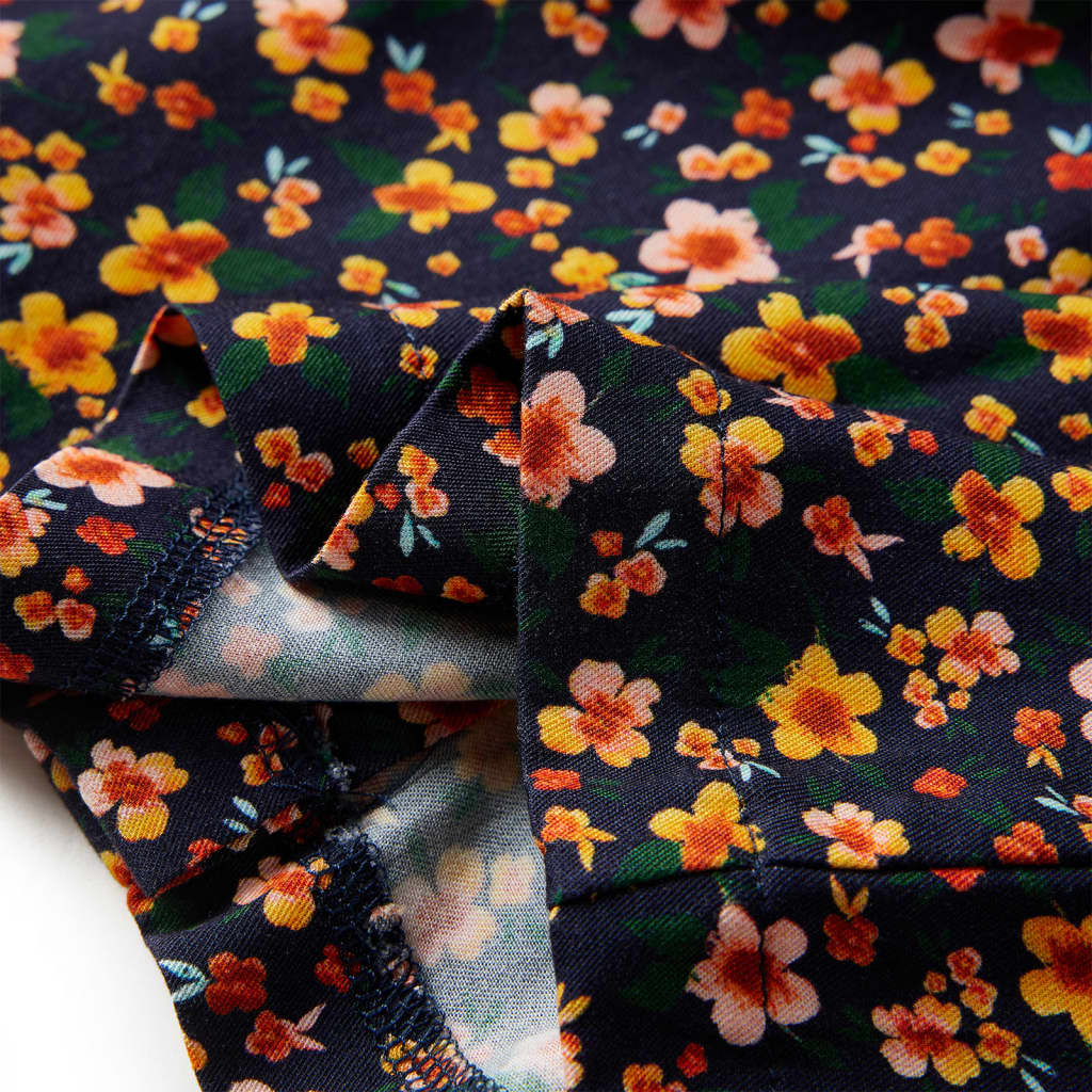 Cămașă pentru copii cu guler tip bandă, bleumarin 128