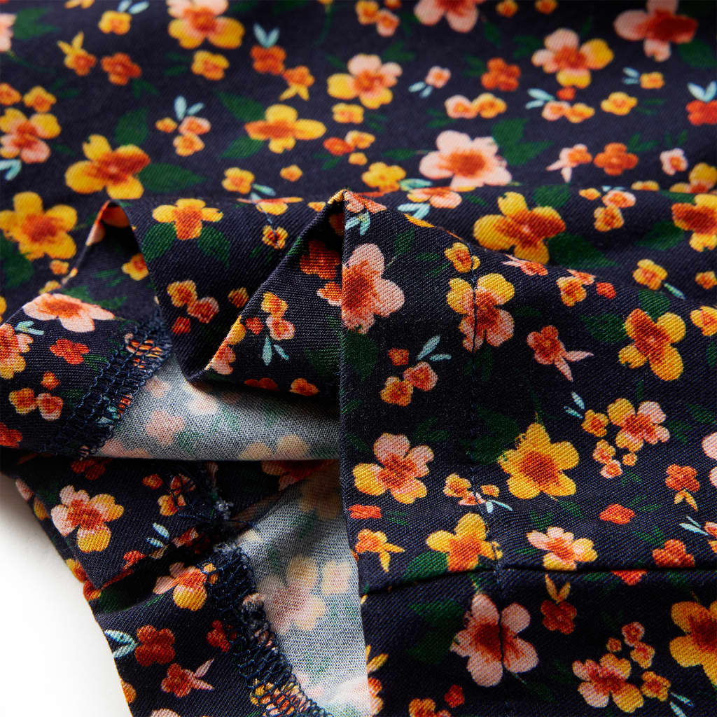 Cămașă pentru copii cu guler tip bandă, bleumarin 140