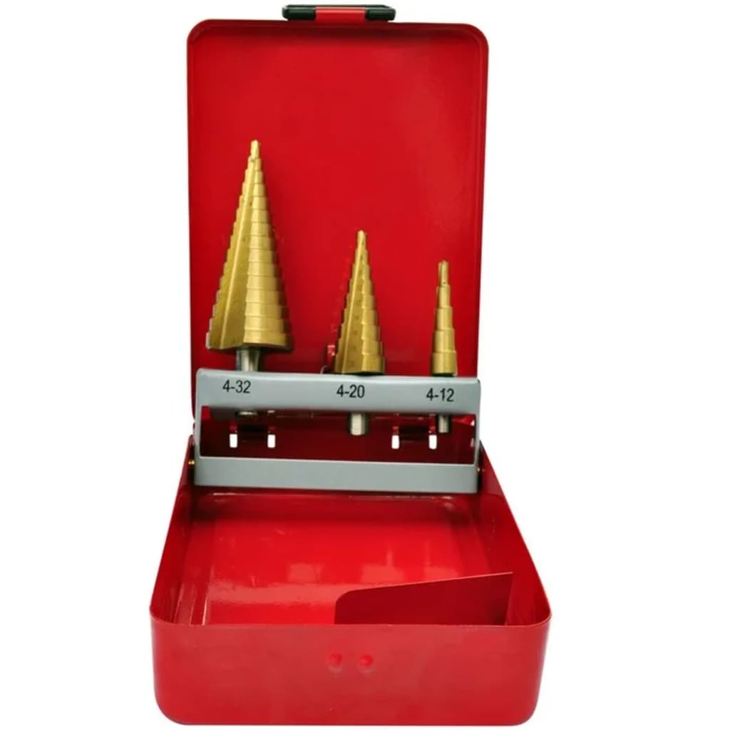 vidaXL Set burghie elicoidale, 3 piese, HSS vidaXL Set burghie elicoidale, 3 piese, HSS