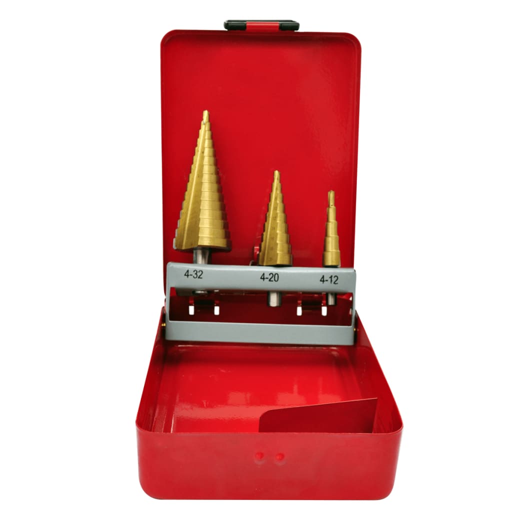 vidaXL Set burghie elicoidale, 3 piese, HSS vidaXL Set burghie elicoidale, 3 piese, HSS