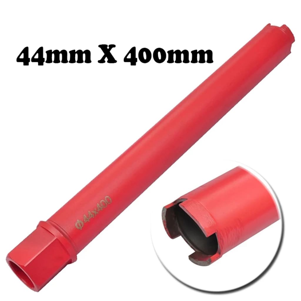 Burghiu cu carotă diamantată găurire uscată și umedă 44x400 mm Burghiu cu carotă diamantată găurire uscată și umedă 44x400 mm